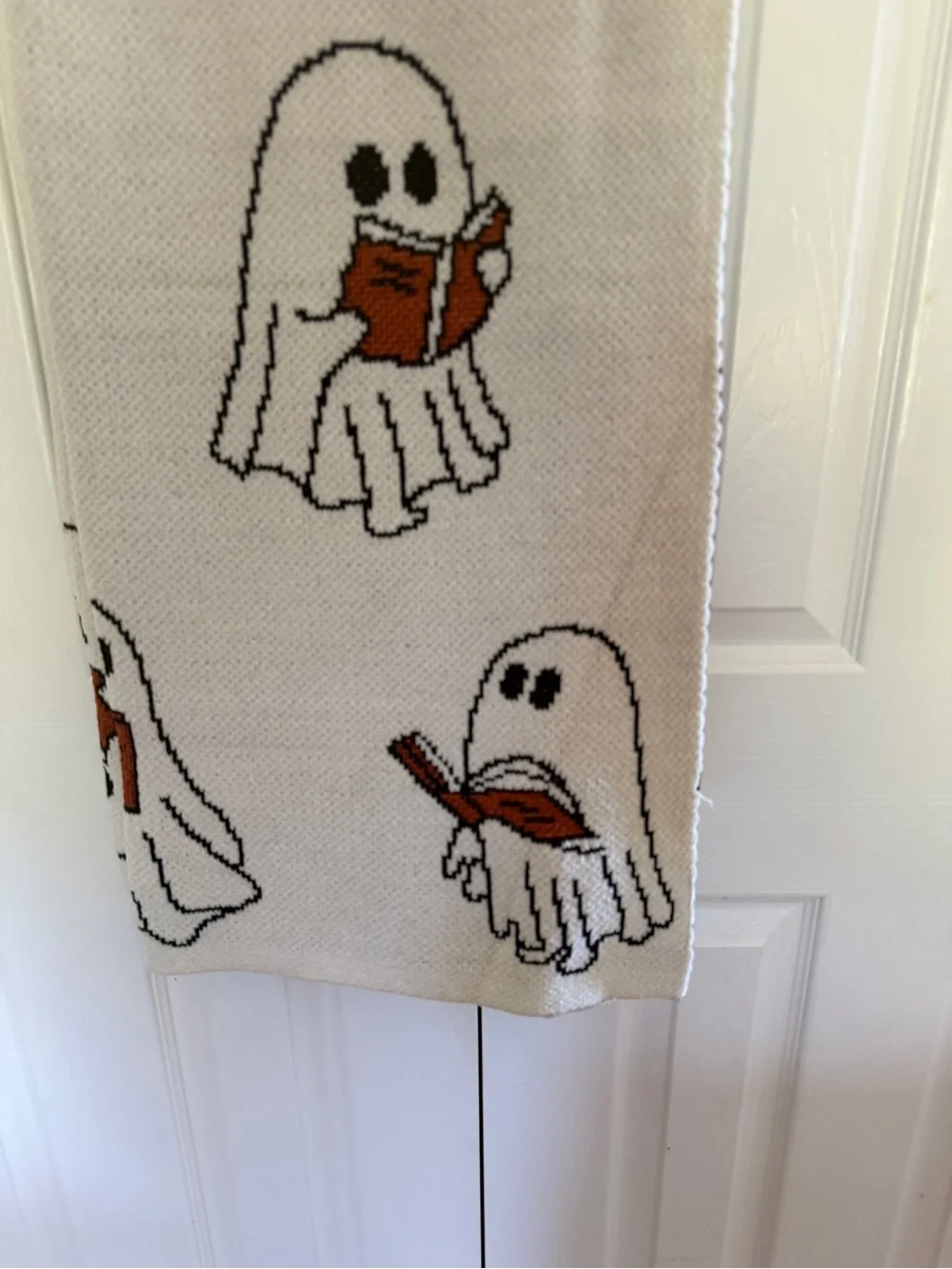 New Goblin & Ghoul Decorative Throw Blanket Halloween Ghost Reading Book 50 x 70